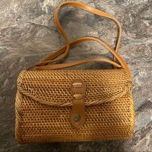 Rattan purse